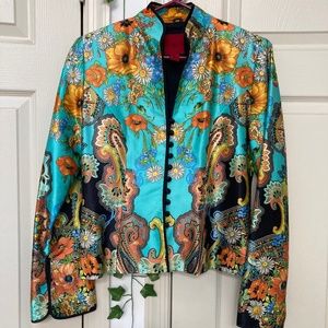 Vintage JS Collection 100% Silk Blazer